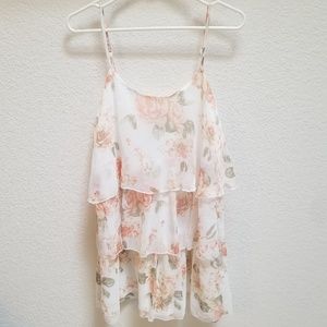 Floral Flowy Layered Dress